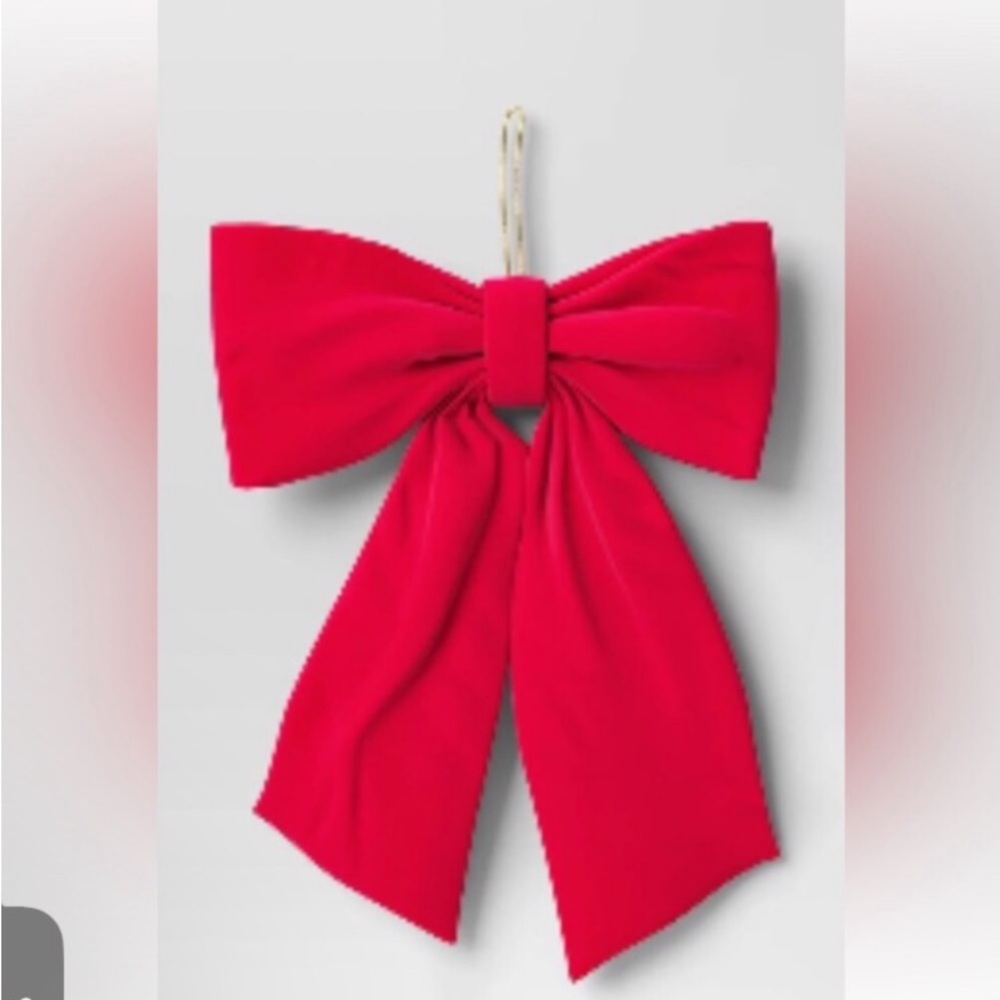 20” Large Velvet Decorative Bow Bright Pink Wondershop Christmas New With Tag